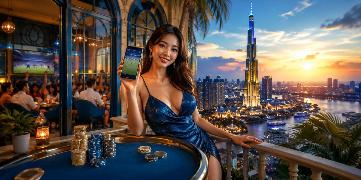 Người dùng tại TP. Hồ Chí Minh trải nghiệm cá cược thể thao trực tuyến với ly cà phê